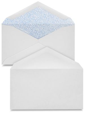 #6 3/4 Gummed V-Flap White Business Envelopes - 3 5/8 x 6 1/2" S-21896