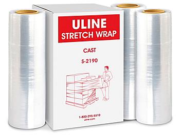 Uline Stretch Wrap - Cast, 80 gauge, 18" x 1,500' S-2190