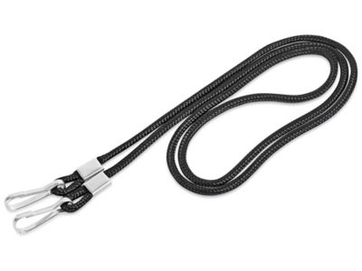 Standard Lanyard with Hook - Black S-13755BL - Uline