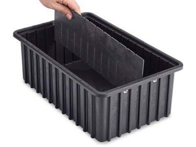 ESD Safe Divider Box, ESD Storage Totes, ESD Divider Boxes in Stock - ULINE