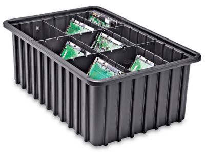 Conductive ESD Dividable Grid Containers Long Dividers - DGLDCO