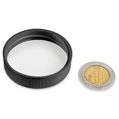 Paquete por Volumen de Tapas de Polipropileno Acanaladas - 43/400, Black S-21968B