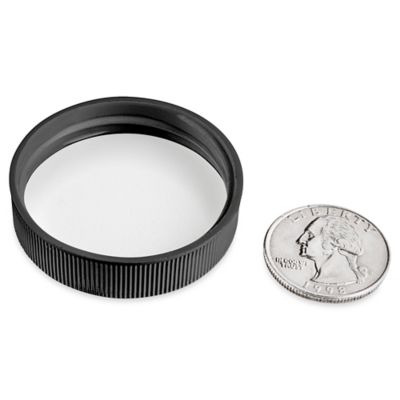 Ribbed Polypropylene Caps Bulk Pack - 43/400, Black S-21968B