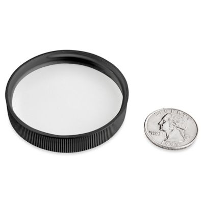 Ribbed Polypropylene Caps Bulk Pack - 53/400, Black S-21969B