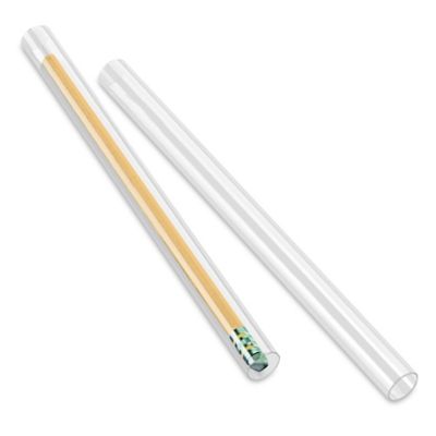 Clear Plastic Tubes - 2 x 48