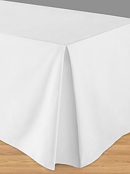 Fitted Table Cover - 72 x 30 x 29", White S-21991W