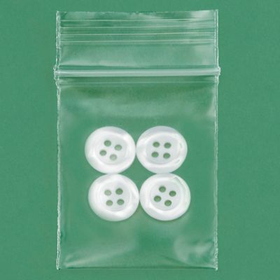 2 x 2 x 2 mil Clear Eco-Friendly Poly Ziplock Bags