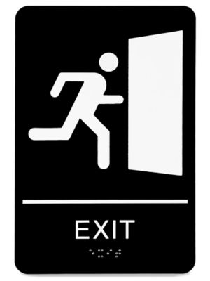  Plastic Access Sign - "Exit"