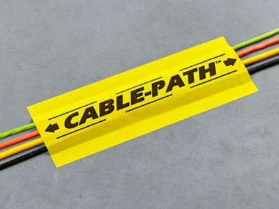 Cable Path – Ruban adhésif – 4 po x 30 vg, jaune S-9764 - Uline