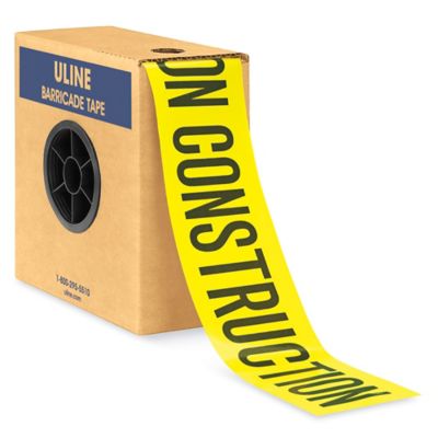 under construction zone tape