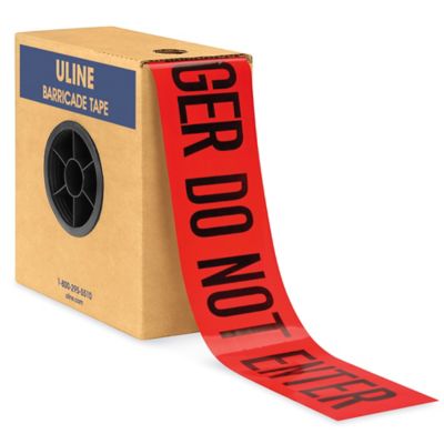 Barricade Tape - 3" x 1,000', "Danger Do Not Enter" S-22040