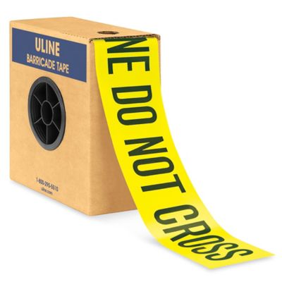 Police Line Do Not Cross Barricade Tape Pattern Thermal Tumbler