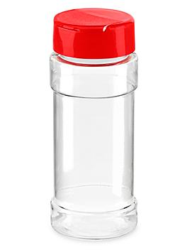 Plastic Spice Jars Bulk Pack - 2 oz, Unlined, Red S-22045B-R