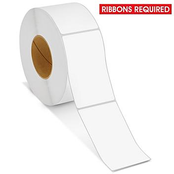 Industrial Weatherproof Thermal Transfer Labels - Polypropylene, White, 3 x 5", Ribbons Required S-22060
