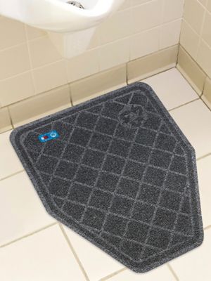 Premium Urinal Floor Mats Black S22074 Uline