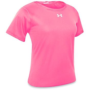 Ladies' Under Armour&reg; Shirt - Fluorescent Pink, Large S-22088P-L