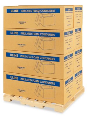 Insulated Foam Container Skid Lot - 12 x 12 x 11 1/2" S-22126S