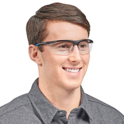 Jayhawk™ Safety Glasses - Black Frame, Clear Lens S-22188BL