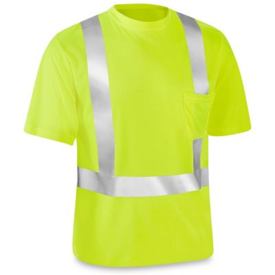 Class 2 Breathable Hi-Vis T-Shirt - Lime, Medium S-22189G-M