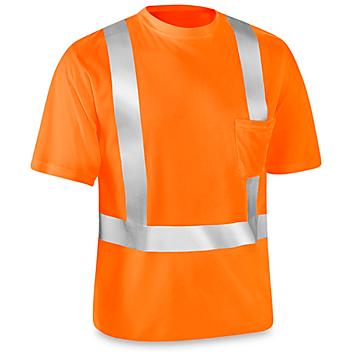 Class 2 Breathable Hi-Vis T-Shirt - Orange, 2XL S-22189O-2X