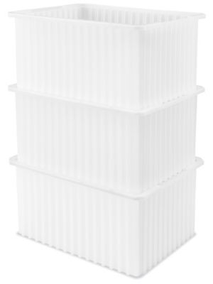 Clear Storage Boxes - 33 x 20 x 14 S-14601 - Uline