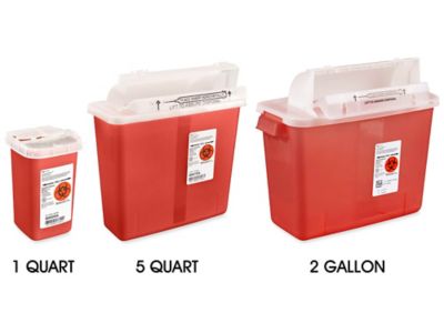 Sharps Container - 2 Gallon S-22218 - ULINE