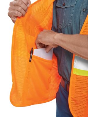 Class 2 Standard Hi Vis Safety Vest Orange L XL ULINE Canada S 22222O L