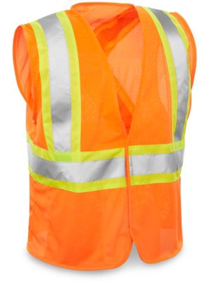 Class 2 Standard Hi-Vis Safety Vest - Orange, L/XL S-22222O-L