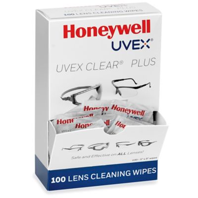 Uvex Safety Glass Wipes - ULINE - Box of 100 - S-22225