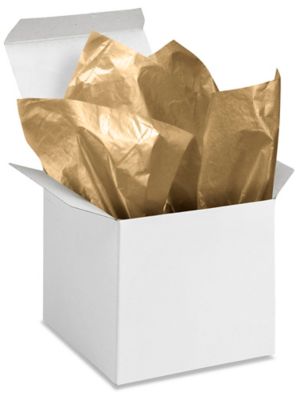 Tissue Paper Sheets - 15 x 20, Metallic Gold S-22253GOLD - Uline