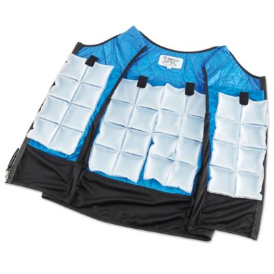 水冷ベストAhisssu ICE WATER COOLING VEST PRO Deluxe Cooling Vest - XL S-22256-X - Uline