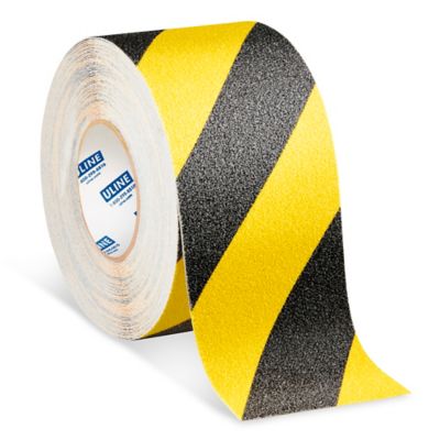 Uline Heavy Duty Anti-Slip Tape - 4" x 60', Yellow/Black S-22261