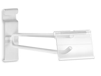 Scanner Hooks for Gridwall - 8", White S-22263W