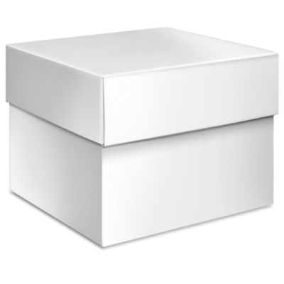 High Gloss Gift Boxes - 10 x 10 x 8, Black - ULINE - Case of 30 - S-22272