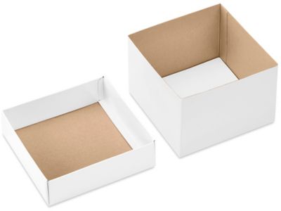 Caja para ropa, regalo - Comprar cajas regalo de cartón blanco 20 x 20 x 10  cm