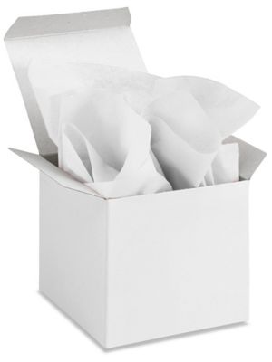Bulk Tissue Paper - Jumbo Sheets - 20 x 30, White - ULINE - Bundle of 4,800 Sheets - S-2227