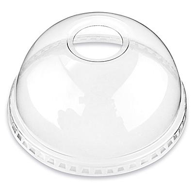Uline Crystal Clear Plastic Lid - 9 & 12 oz, Dome