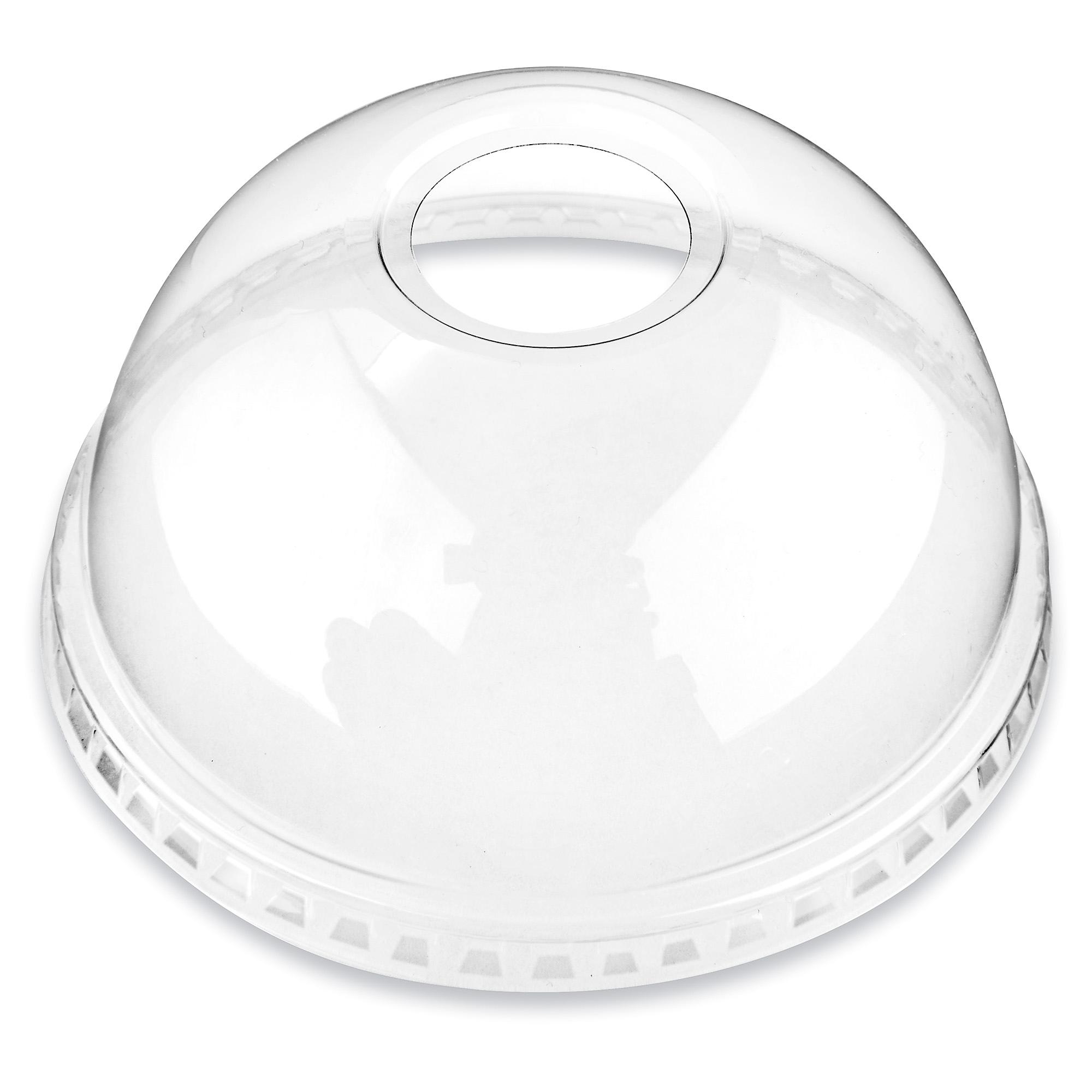 ULINE Crystal Clear Plastic Lid - 9, 12 & 20 oz, Dome - Case of 1,000 - S-22279