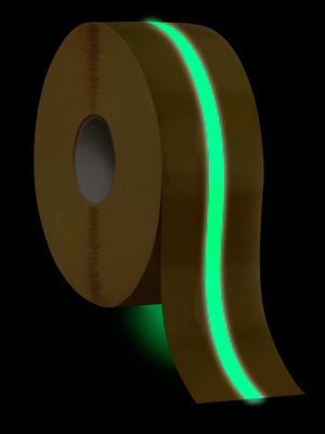  Mighty Line<sup>&reg;</sup> Deluxe Center Stripe Safety Tape - 4" x 100'