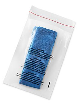 Resealable Suffocation Warning Bags - 1.5 Mil, 5 x 7" S-22302
