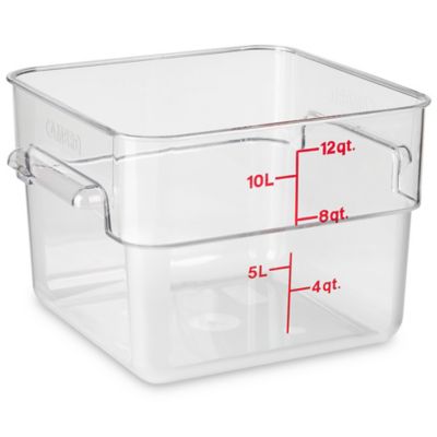 Cambro Clear Polycarbonate Food Storage Container (6 Qt.)