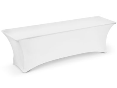 HOUSSE DE TABLE RECTANGLE PLASTIQUE BLANC