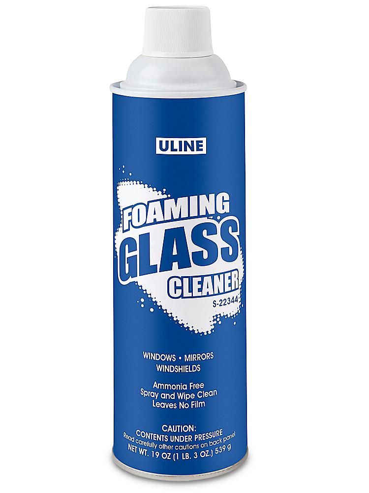 Uline Foaming Glass Cleaner - 19 oz Can S-22344 - Uline