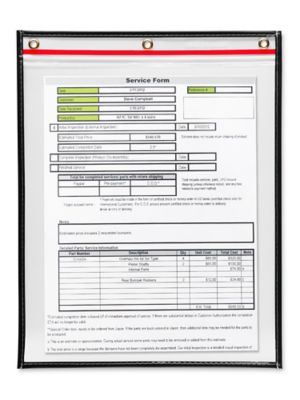  Reclosable Job Ticket Holders - 11 x 14"