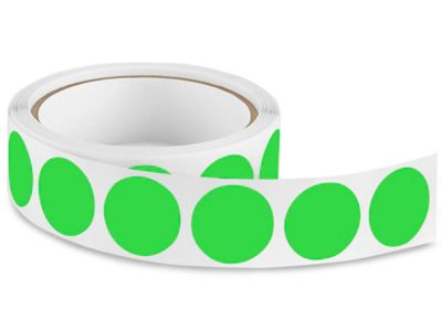  Étiquettes adhésives vierges pour inventaire – Circulaire, 1 po