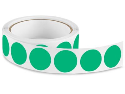 Blank Inventory Circle Labels - Kelly Green, 1" S-2235GR