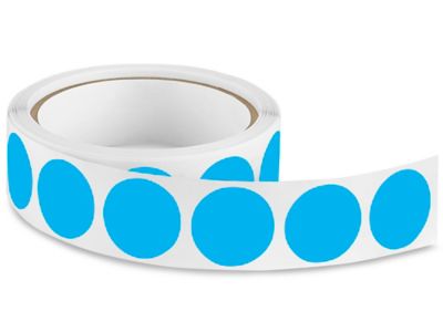 Blank Inventory Circle Labels - Light Blue, 1" S-2235LB