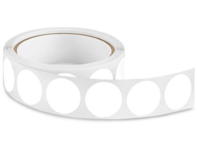 Blank Inventory Circle Labels - White, 1" S-2235W