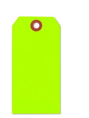  Fluorescent Tags - #5, 4 3/4 x 2 3/8"