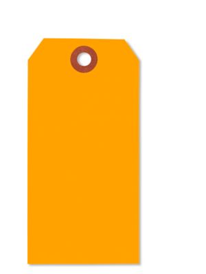 Fluorescent Tags - #5, 4 3/4 x 2 3/8", Orange S-2236O